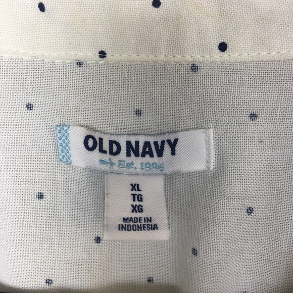 💋SOLD💋Old Navy Polkadot Button Down Long Sleeve - Picture 5 of 8